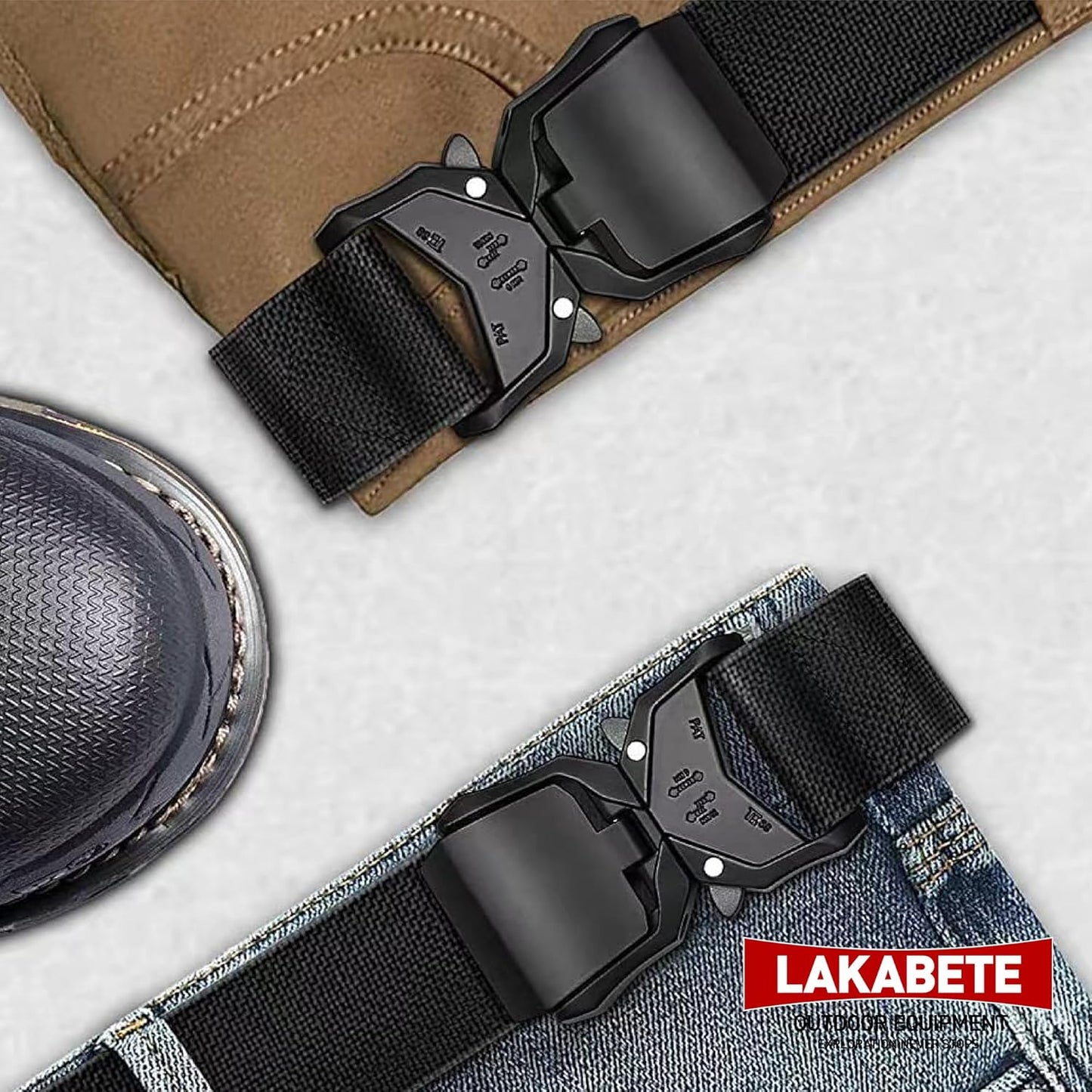 Tactical Molle Battle Belt | Outdoor Hunting Belt with Pouches | Durable Design