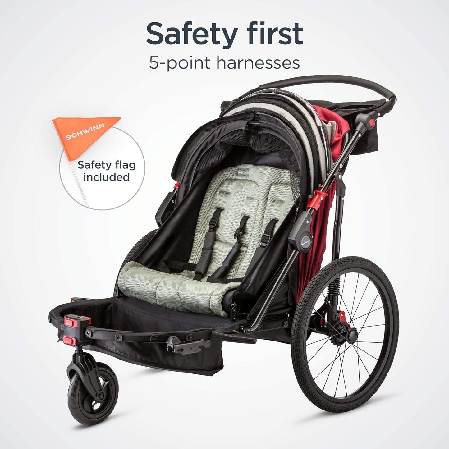Schwinn Trailblazer Plus, Trailblazer, Joyrider or Echo Kids Bike Trailer, Single or Double Seat, Universal Coupler, Folding Frame, Quick-Release Wheels, Canopy, Schwinn Bike Trailer for Kids
