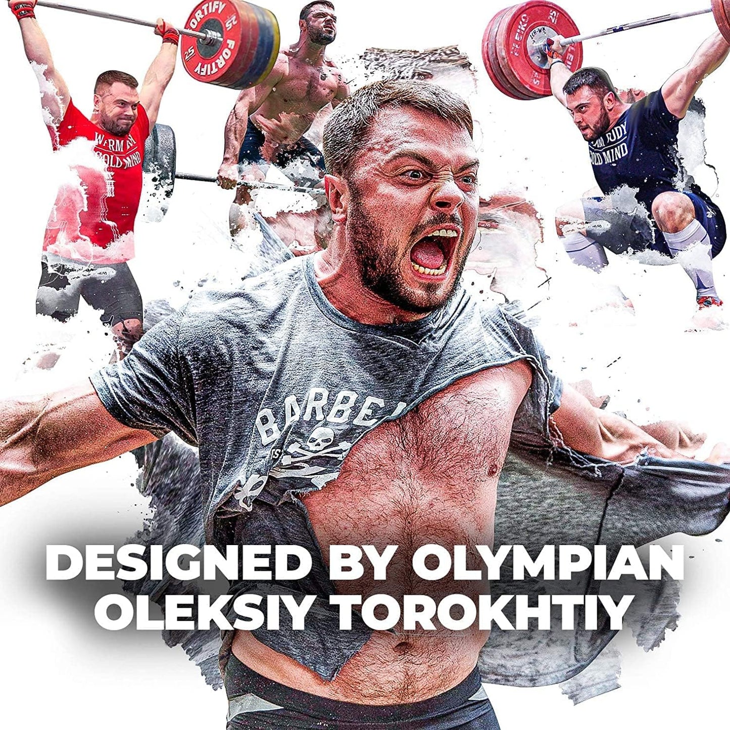 WARM BODY COLD MIND - Premium Cotton Weight Lifting Wrist Wraps for Cross Training, Powerlifting, Deadlift, Weightlifting, Gym, Wrist Straps, Workout, Fitness, Heavy-Duty Support with Thumb Loop