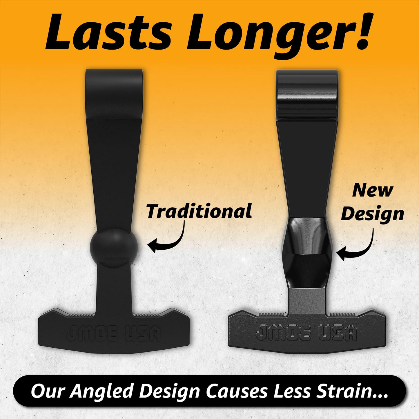 Jmoe USA Upgraded Cooler Latches Replacement | Fits RTIC & Yeti Coolers | Tough Durable Rubber Material | 2-Pack | Fits Tundra, Roadie, Haul, Silo, 52 qt Ultra-Light, and More | Includes Metal Pry Bar