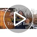 Climbing Brush with Boar's Hair Bristles & Ergonomic Wooden Handle – Rock & Bouldering Cleaning Tool (2 Pack)