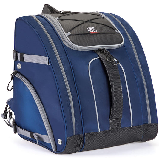 KEMIMOTO Ski Boot Bag, 55L Waterproof and Snowproof Skiing and Snowboarding Travel Luggage, Excellent for Store Ski Boots, Skiing, Snowboarding, Jacket, Helmet, Goggles, Gloves & Accessories-Blue