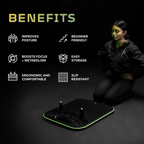 Pure Plank Core Trainer Balance Board - Enhanced Stability, Full-Body Workout, Dynamic App Integration, Sleek Design, and Durable Material, Pure Fitness Boost Your Core Strength