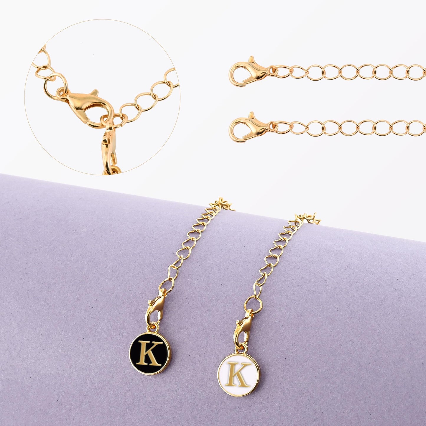 JEBEALUO 2Pcs Letter Charm Accessories for Stanley Cup, Handle Charm for Stanley Tumbler, Stanley Cup Accessories 40 Oz