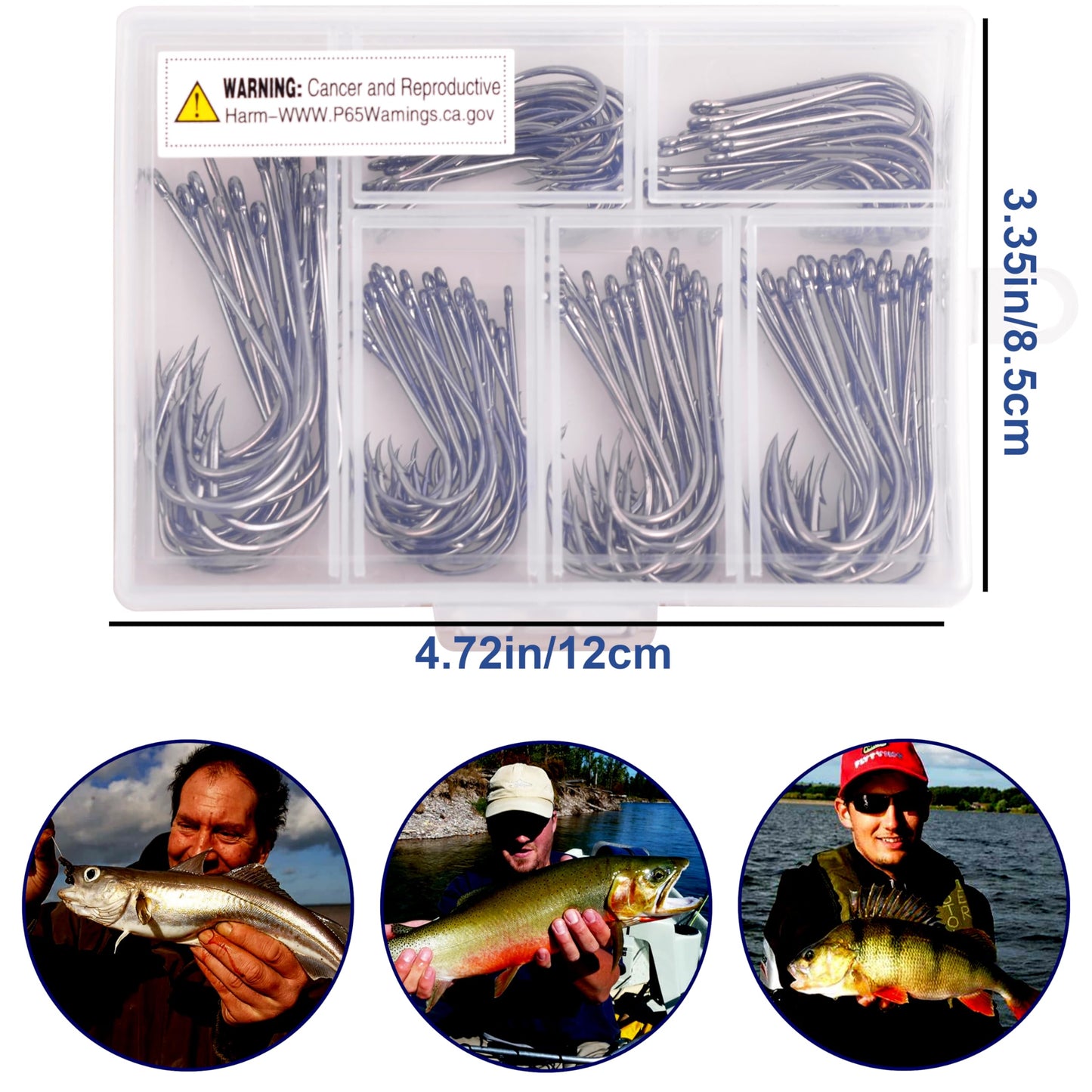 120pcs Baitholder Fishing Hooks Kit Barbed Beak Bait Holder Hooks Black Carbon Steel Long Shank Offset Hook Jig Fishing Hooks Saltwater Freshwater