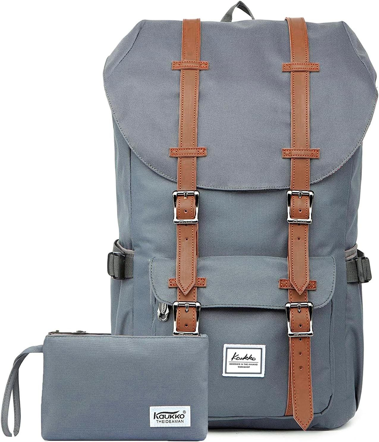 KAUKKO Backpack, (Black (E5-3), 45 x 27 x 17cm (HxBxT)