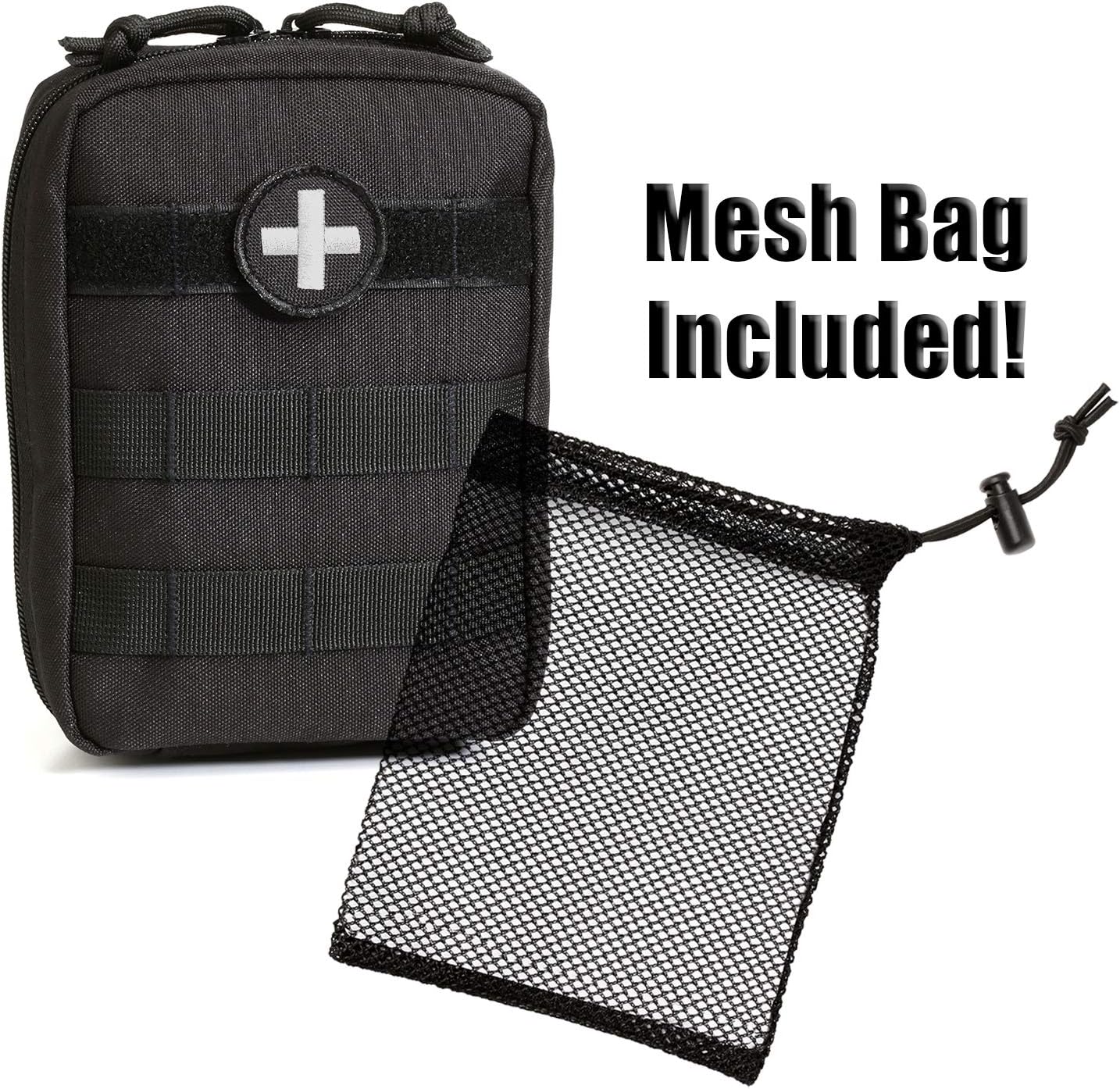First Aid Molle Pouch - Heavy Duty IFAK Pouch - Empty Medical Pouch Ideal for Military Use EMTs Law Enforcement Camping and Hiking - Med Pouch for Optimal Organization