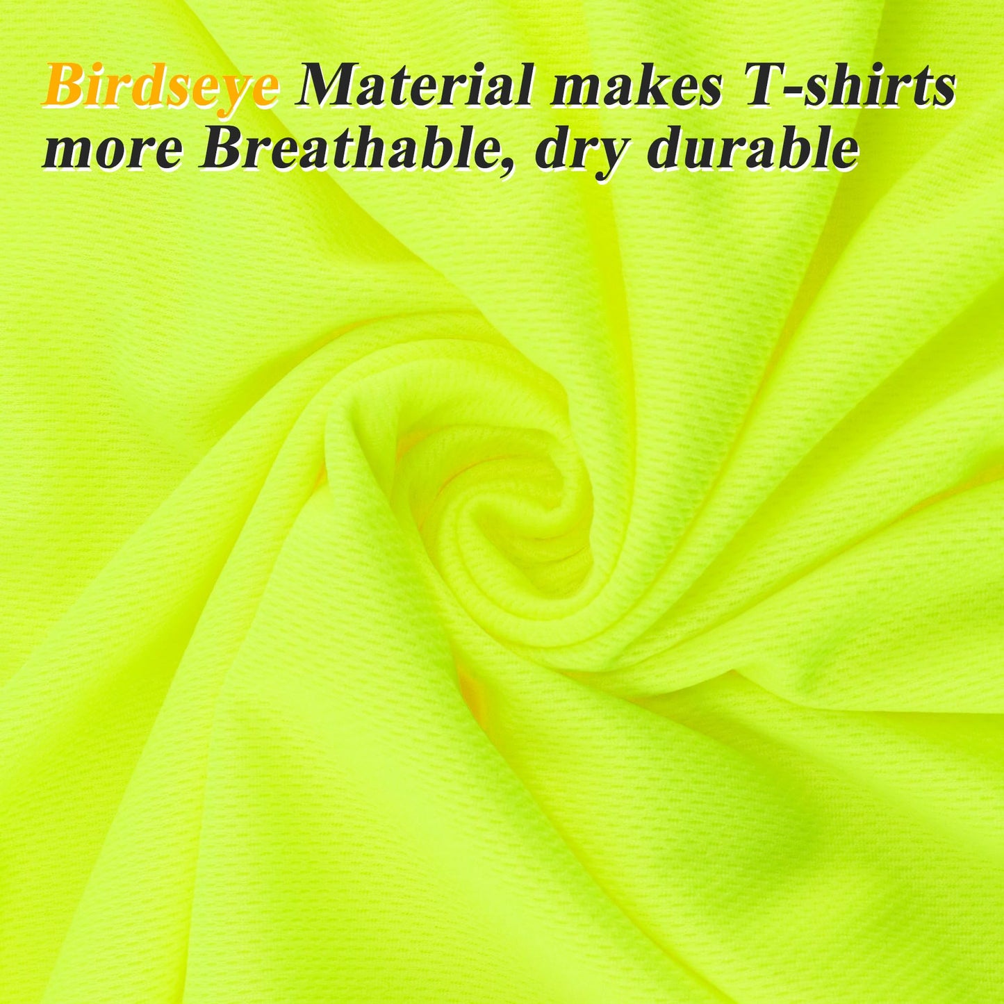 JOYYANGFANG Men's Running Shirts Sun Protection Hiking Yoga Gym Fit T-Shirt Quick Dry Workout Moisture Wicking T-Shirt Short Sleeve 6 Pack XL Yellow