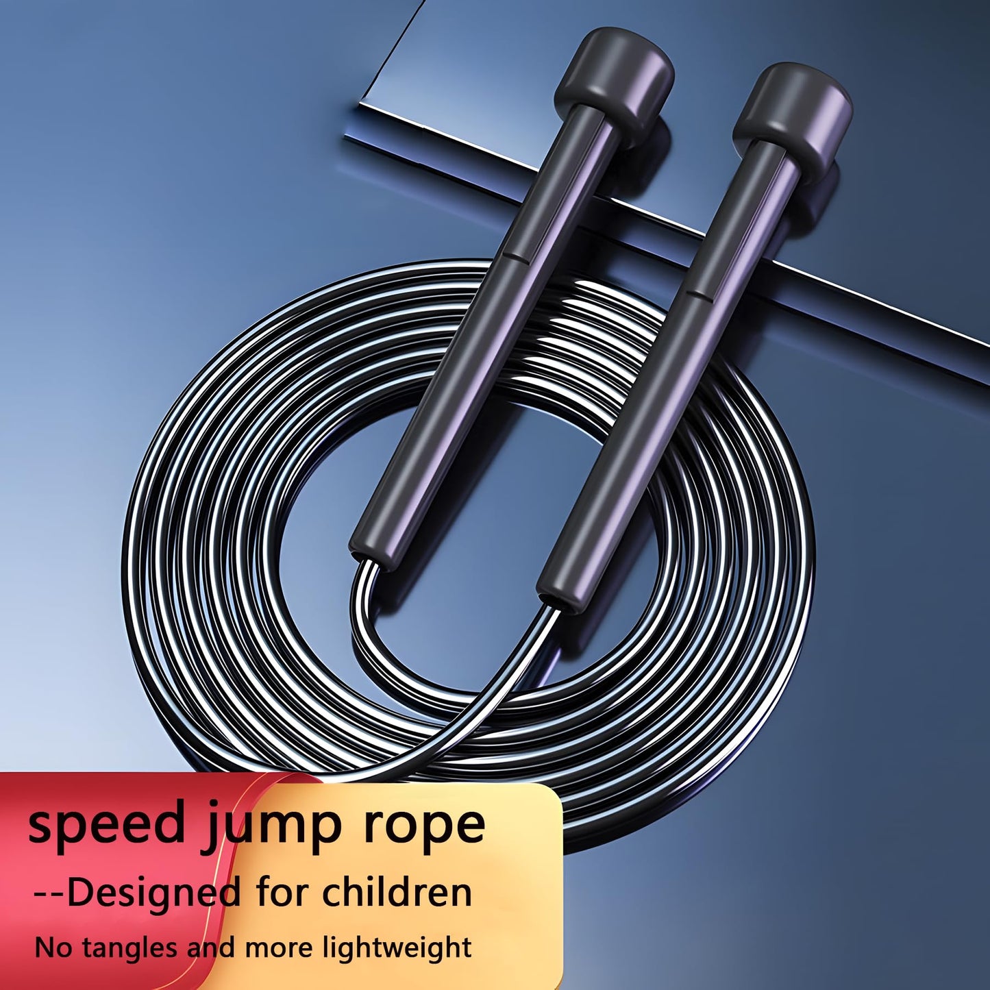 Jump Rope for Fitness Adjustable PVC 10ft Length Perfect Speed Jump Rope for Kids Ideal for Developing Coordination and Stamina - Also Great as a Speed Rope for Men