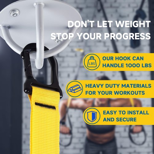SKYPHAROS Ceiling Anchor X Mount, 1 Pcs Stainless Steel Training X Mount - 1000lb Secure Suspension Trainer Ceiling Anchor Wall Mount Bracket for Gymnastic Rings, Yoga Swings, Boxing Equipment