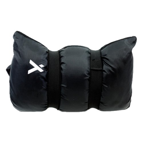 Bear Grylls Camping Pillow, Shredded Memory Foam Travel Pillow with Reversible Cover for Outdoor Use, Black Camping Pillow, Large