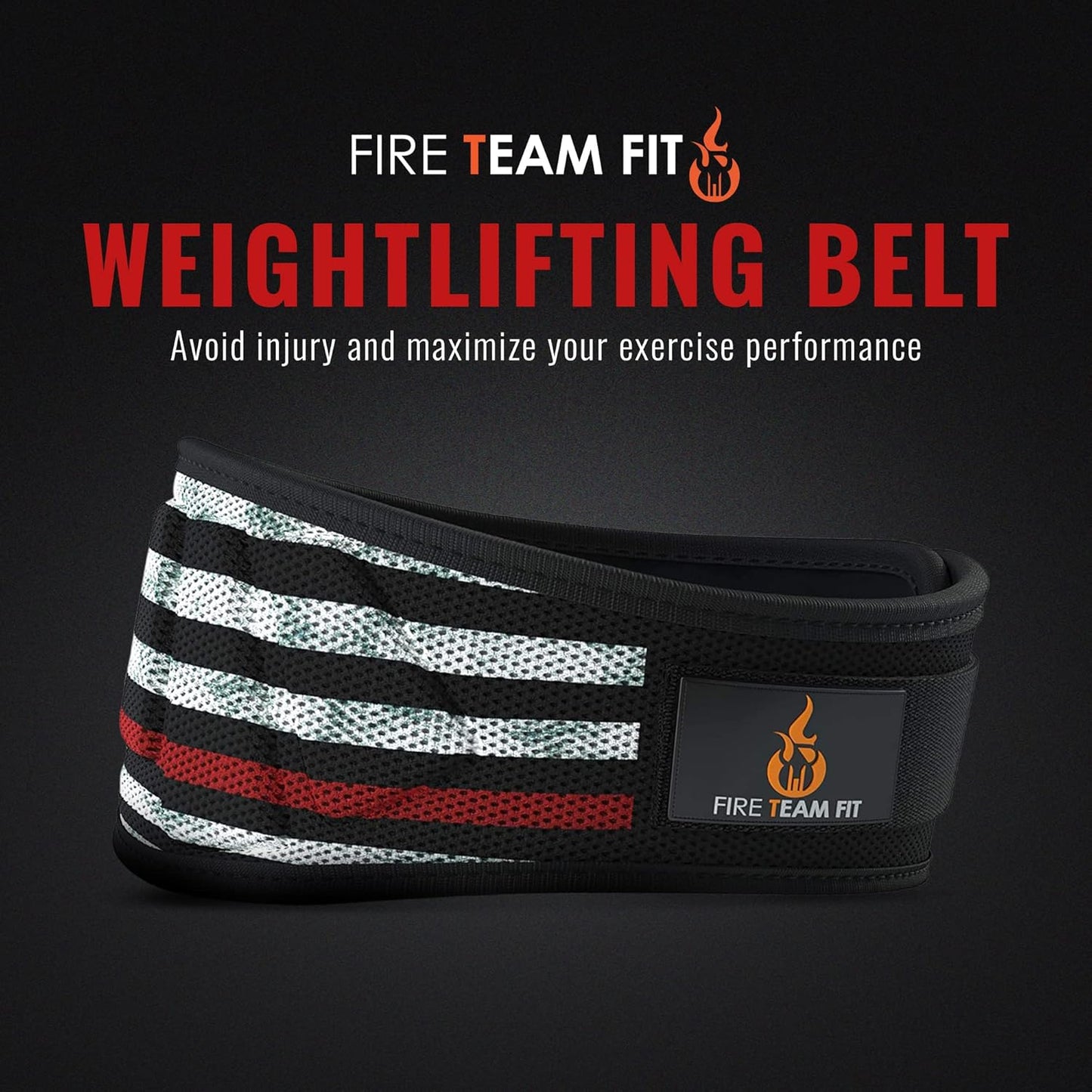 Weight Lifting Belt for Men and Women, 6 Inch, Bodybuilding & Fitness Back Support for Cross Training Workout, Squats, Lunges