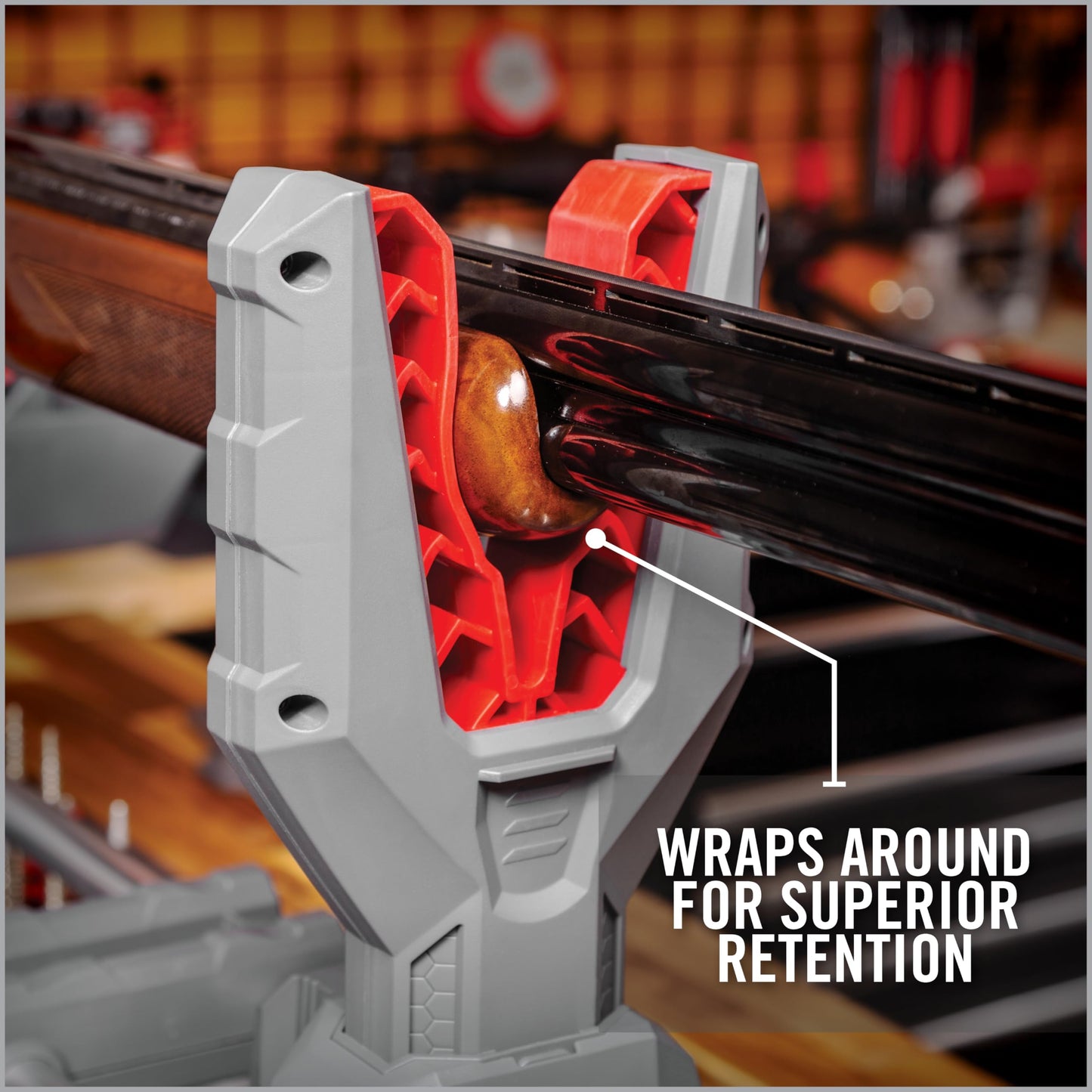 Real Avid Master Gun Workstation Up to 18.3" Of Travel One-Hand Quick Adjustable Clamping, Non-Marring Form-Fitting Yokes Vise Ideal For Gun Cleaning & Maintenance w/ Leveling Knob for Scope Mount