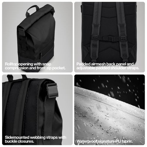 Trail Rolltop Backpack Black