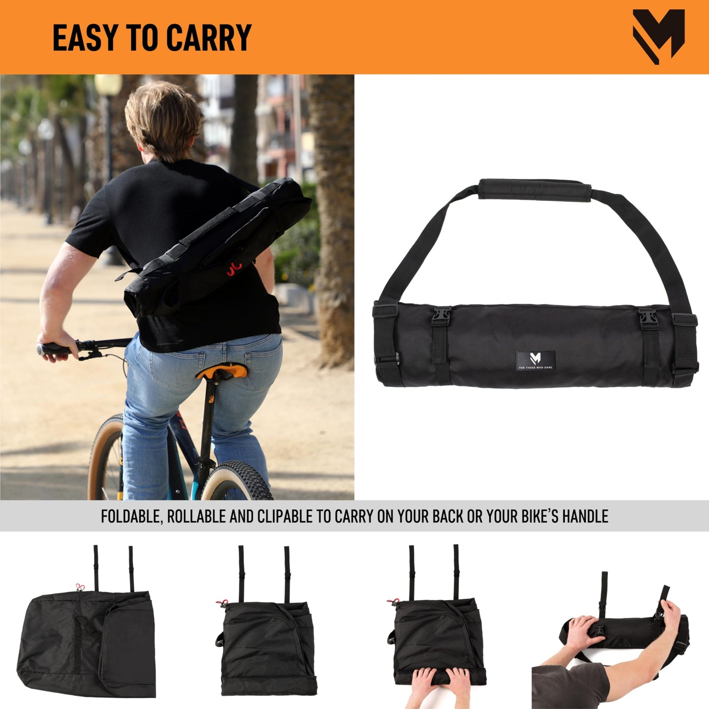 lamaki Bike Travel Bag XXL for Road & Gravel, MTB 26-29 inch - Only Remove the Front Wheel - Premium Metal Zippers, Heavy Duty Nylon 1680D - Bike Transport Bag - Ideal for Bikepacking