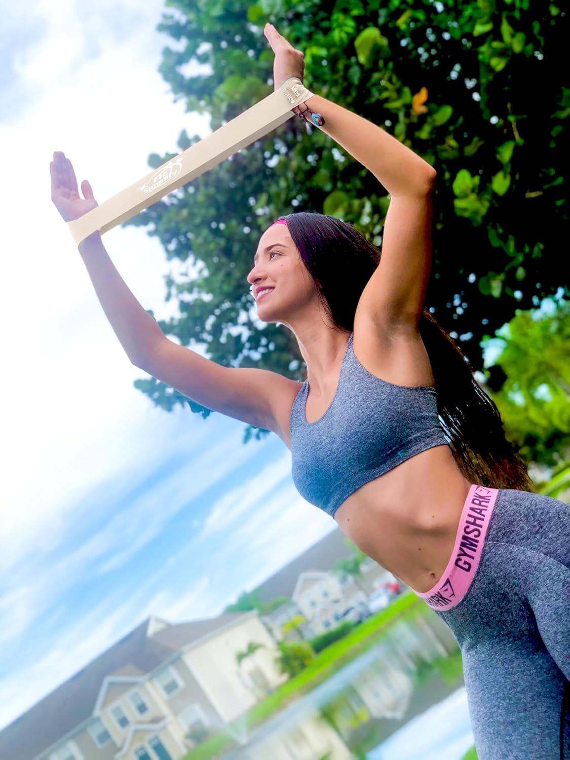 Fit Simplify Resistance Loop Exercise Bands with Instruction Guide and Carry Bag, Set of 5