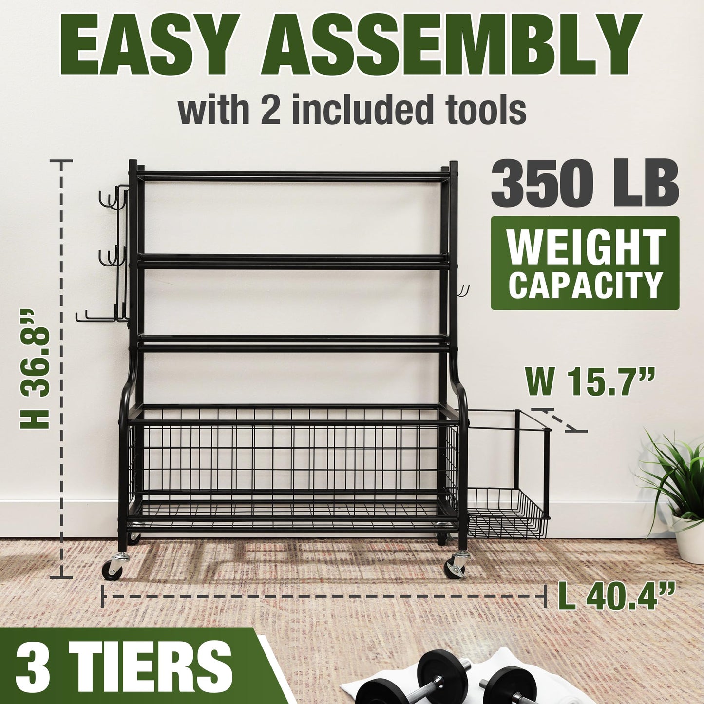 HOMESTEAD Dumbbell Storage Rack