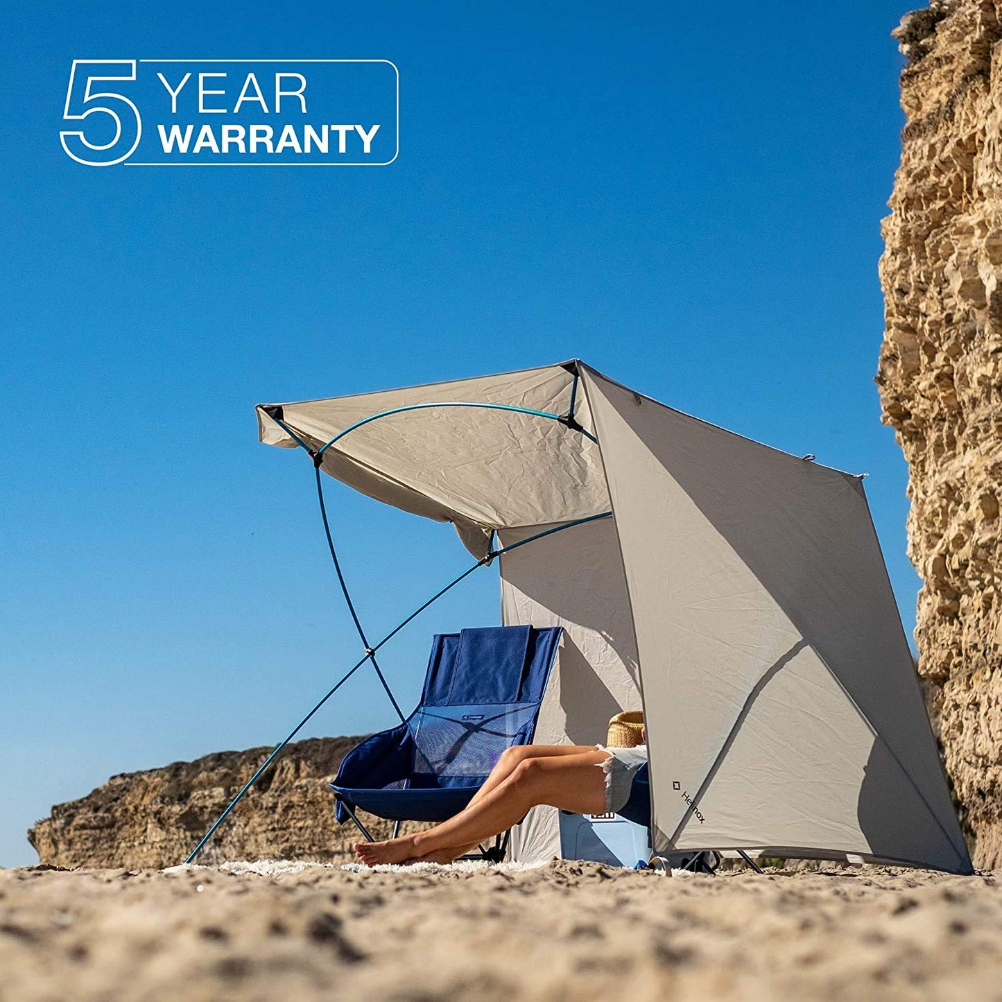 Helinox Royal Box Portable Sun Shade and Beach Shelter, Sand Case