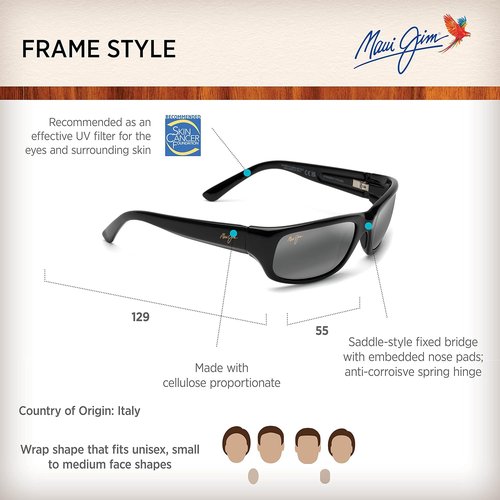 Maui Jim Men's and Women's Stingray Polarized Wrap Sunglasses