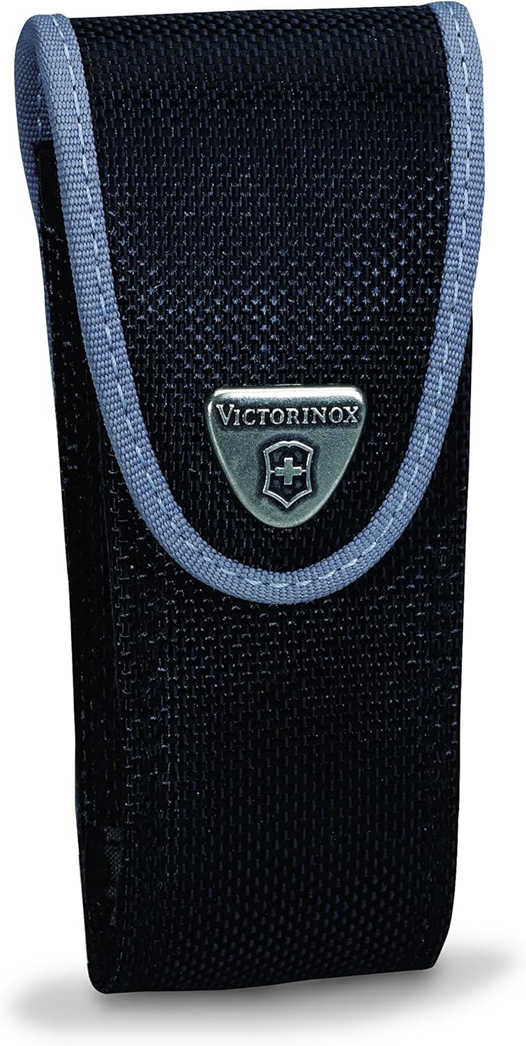 Victorinox Rescue Tool with Nylon Pouch Swiss Army Knife, 13 Functions, Swiss Made Pocket Knife with Seatbelt Cutter and Glass Saw - Fluorescent Yellow