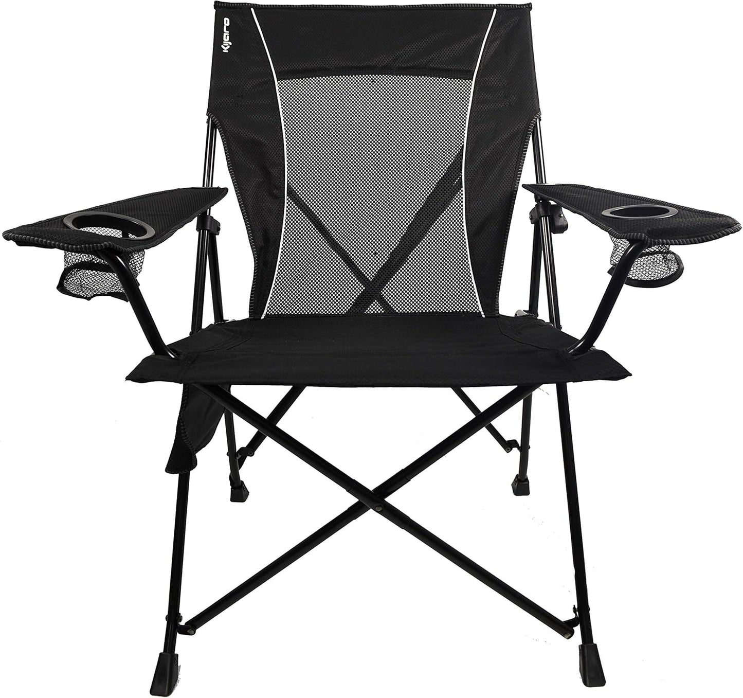Kijaro Portable Camping Chairs - Enjoy the Outdoors with a Versatile Folding Sports Chair for Outdoor & Lawn - Dual Lock Feature Locks Position – Hallet Peak Gray