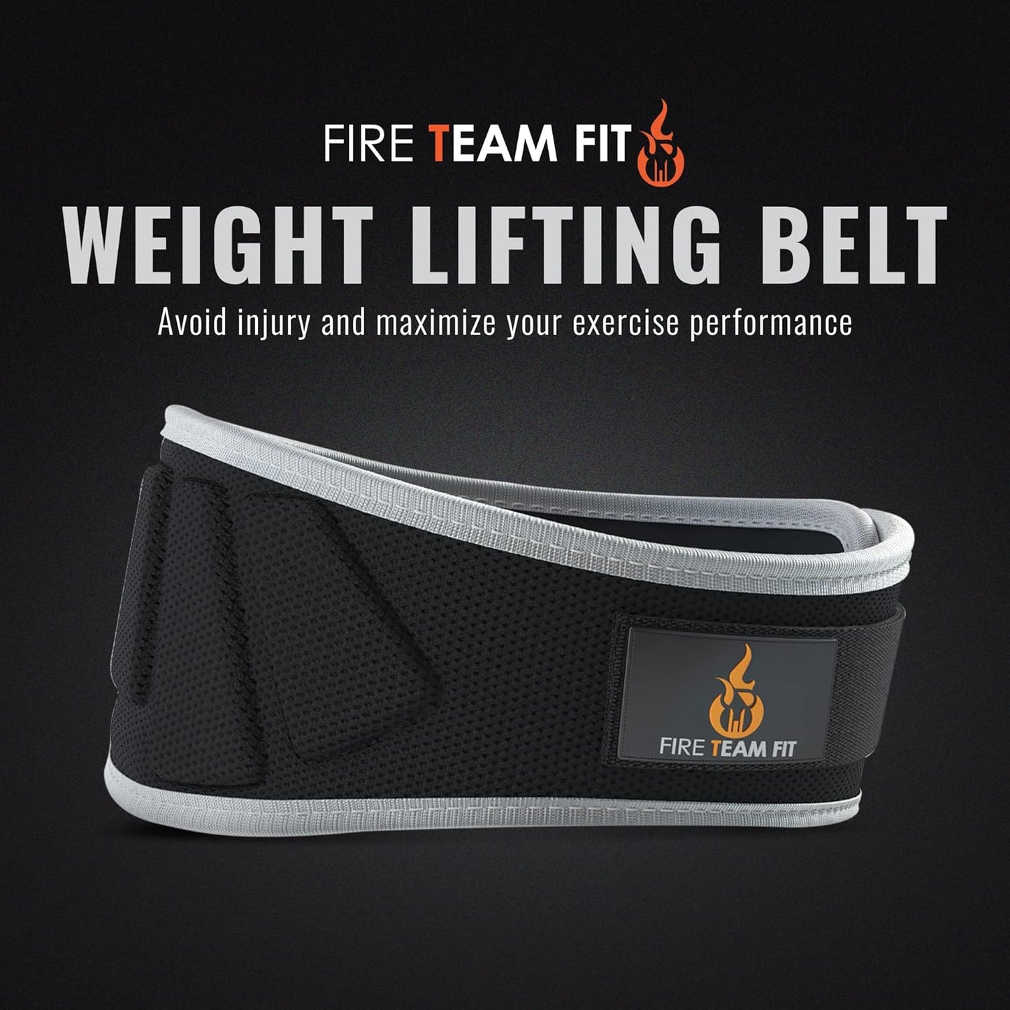 Weight Lifting Belt for Men and Women, 6 Inch, Bodybuilding & Fitness Back Support for Cross Training Workout, Squats, Lunges