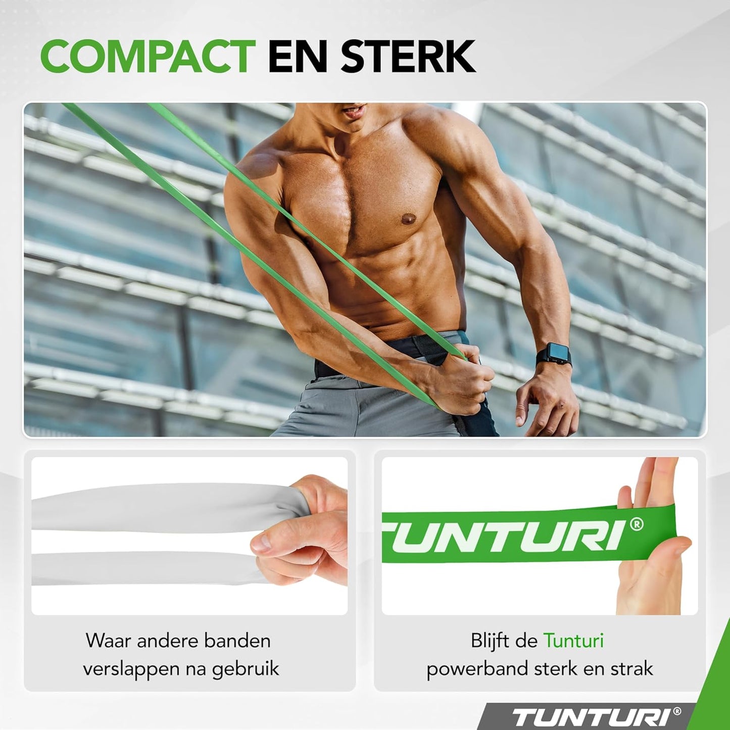 TUNTURI Power Band, Medium, Green