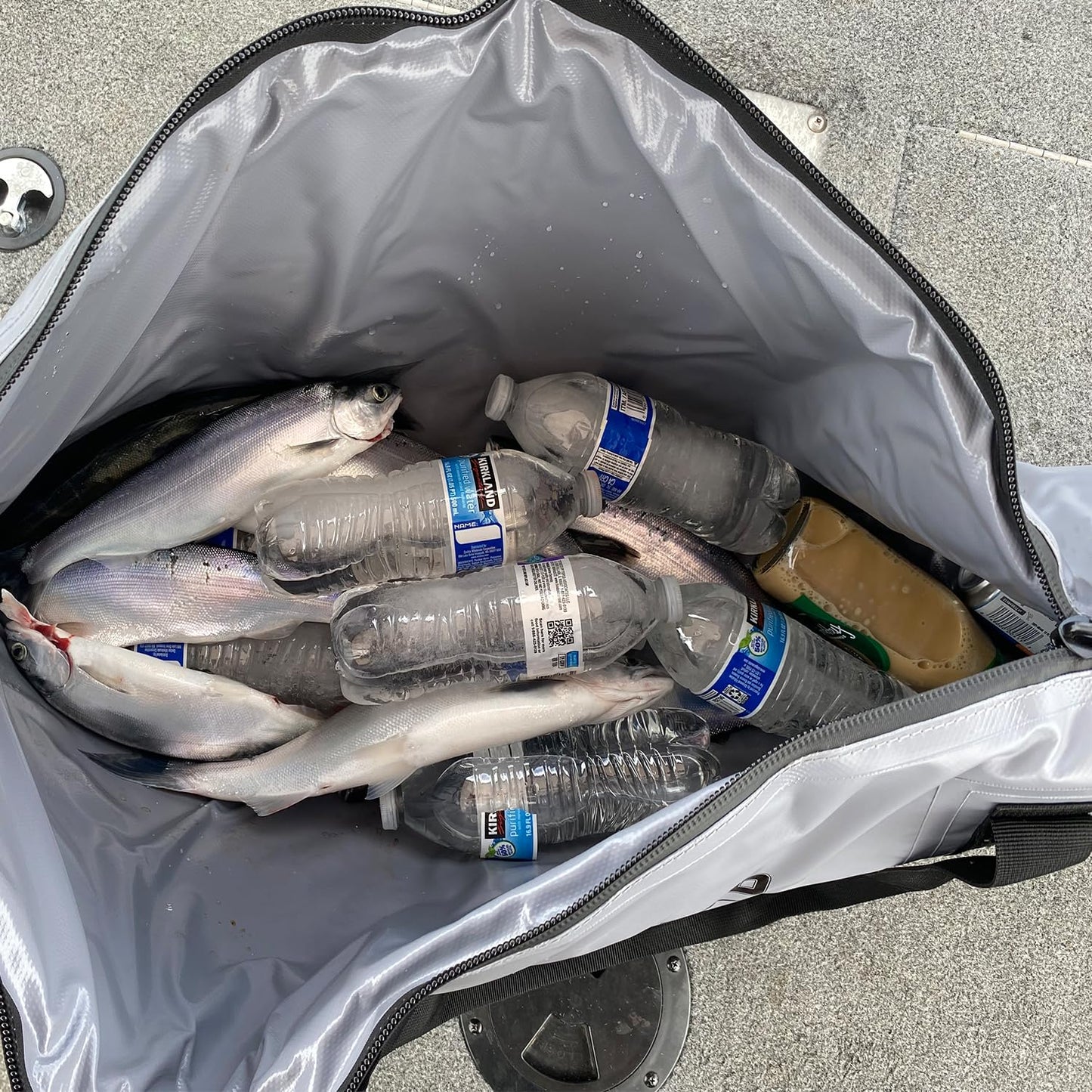 Buffalo Gear Insulated Fish Kill Bag 48×18In,Leakproof Fish Cooler Bag,Portable Waterproof Fish Bag Keep Ice-cold More Than 24 Hours