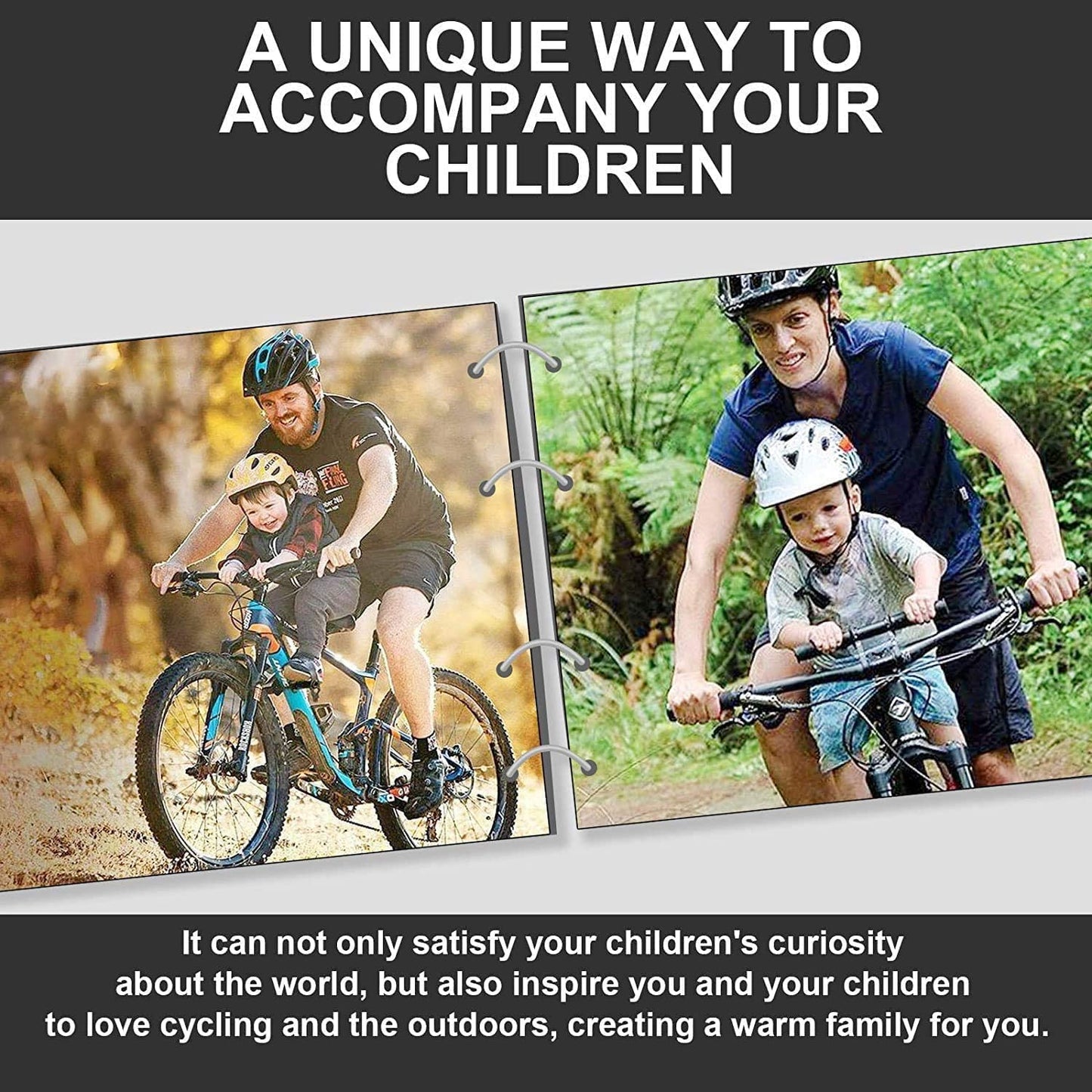 shouldbuy Kids Bike Seat Replacement with Handlebar,Detachable Front Mounted Child Bicycle Seat with Foot Pedals for Children 2~5 Years