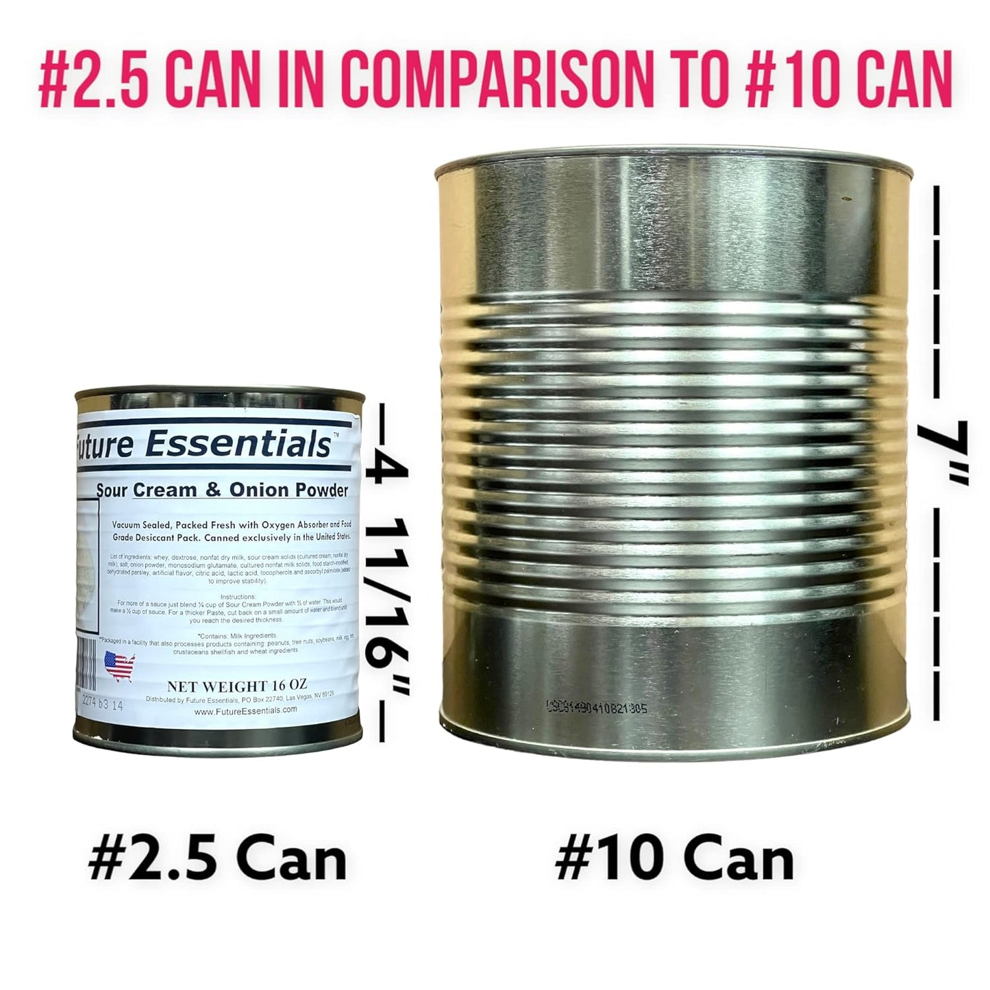 1 Can of Future Essentials Canned Sour Cream & Onion Powder (Net Weight 16 oz)