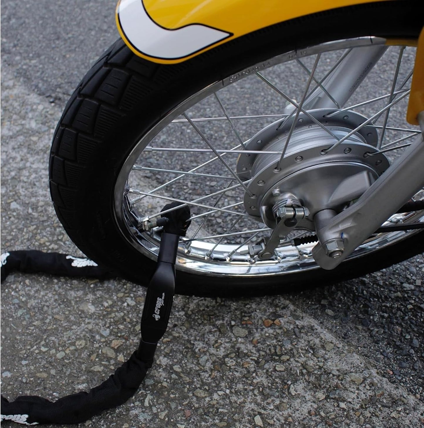 K4-66 Bike Chain Lock, 3.6ft Black with 3 Keys, Bike Locks Heavy Duty Anti-Theft Chain Lock with Double Locking Sylinder, Securing Your Bicycle or Motorcycle.