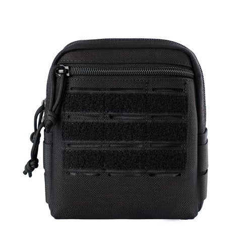 TACNEX MOLLE Duty Belt Pouch Men's Tactical Utility EDC Pouch Range Gear Carry Waist Bag Small Items Storage Phone Pockets for Backpack Vest Police Military Hunting Camping Hiking Black