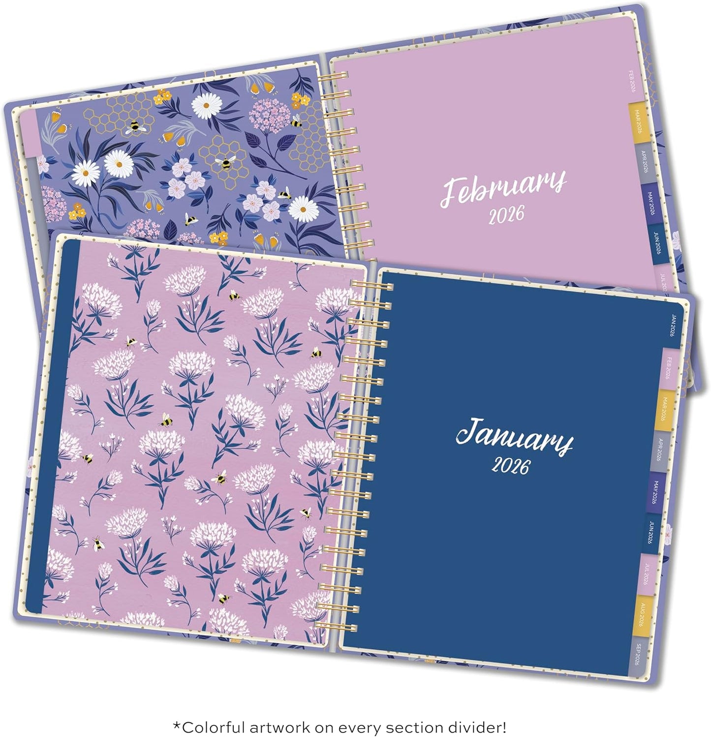 High Note Hardcover Academic Planner 2025-2026, Garden Bee, 9" x 10" 272 Pages, Daily Weekly Monthly Planner 2025-2026 August to December, Back to School Calendar Book for Teachers and Students