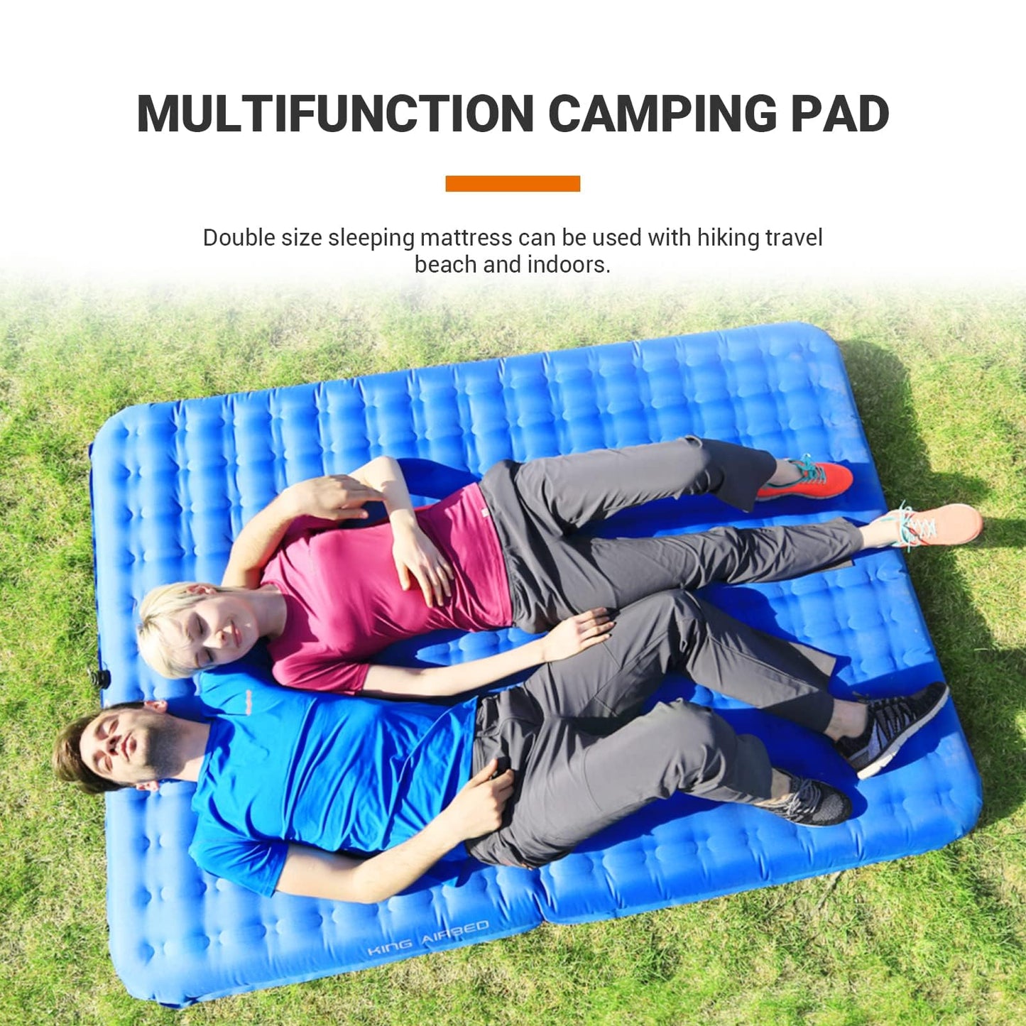 KingCamp Air Mattress Sleeping Pad, Ultra-Lightweight, Compact, and Waterproof Camping Pad for Backpacking, Hiking, and Outdoor Adventures