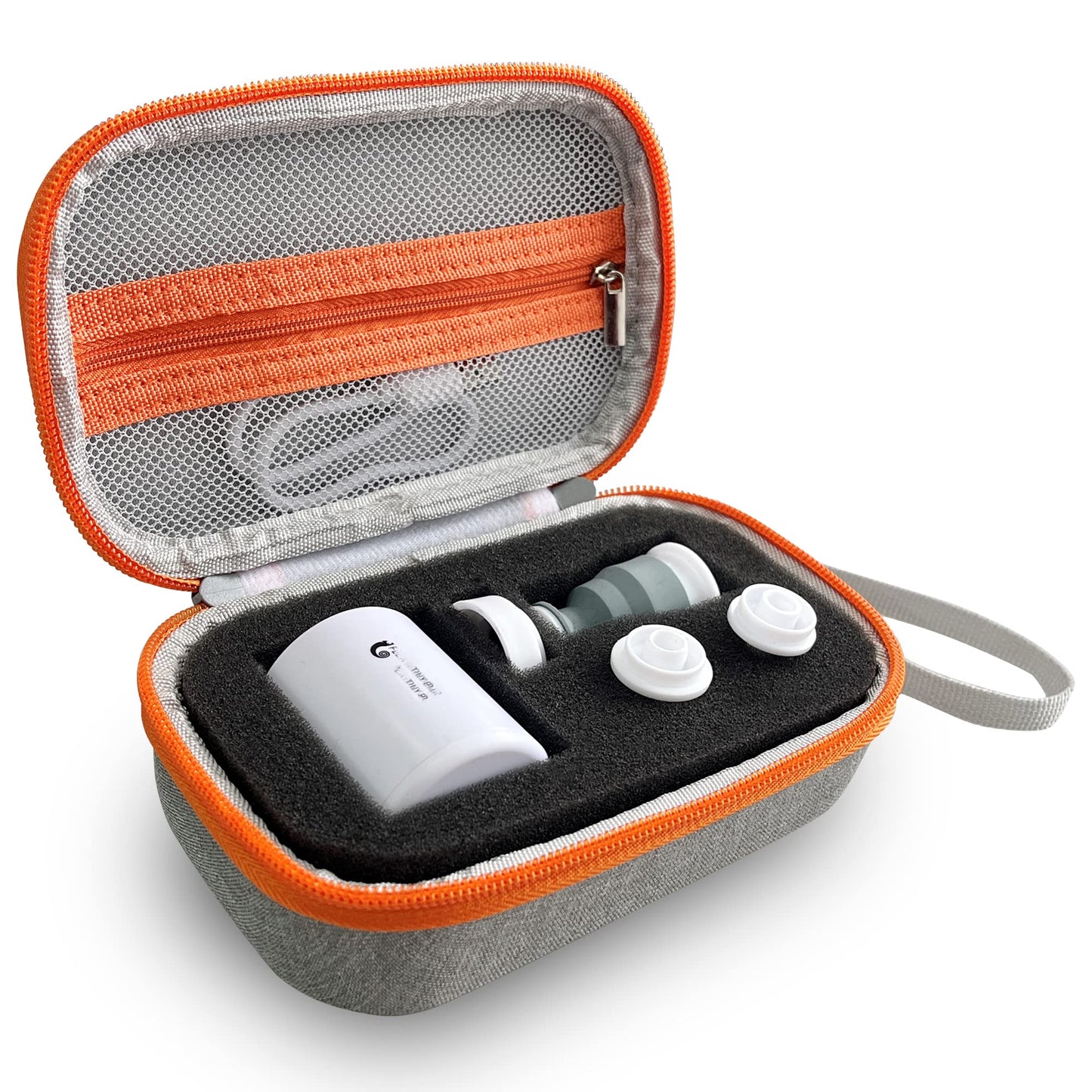 LeoTube Case Compatible with FLEXTAILGEAR Tiny Pump X Portable Air Pump, Storage Holder for 5Pcs Nozzle and Charging Cable (Case Only)
