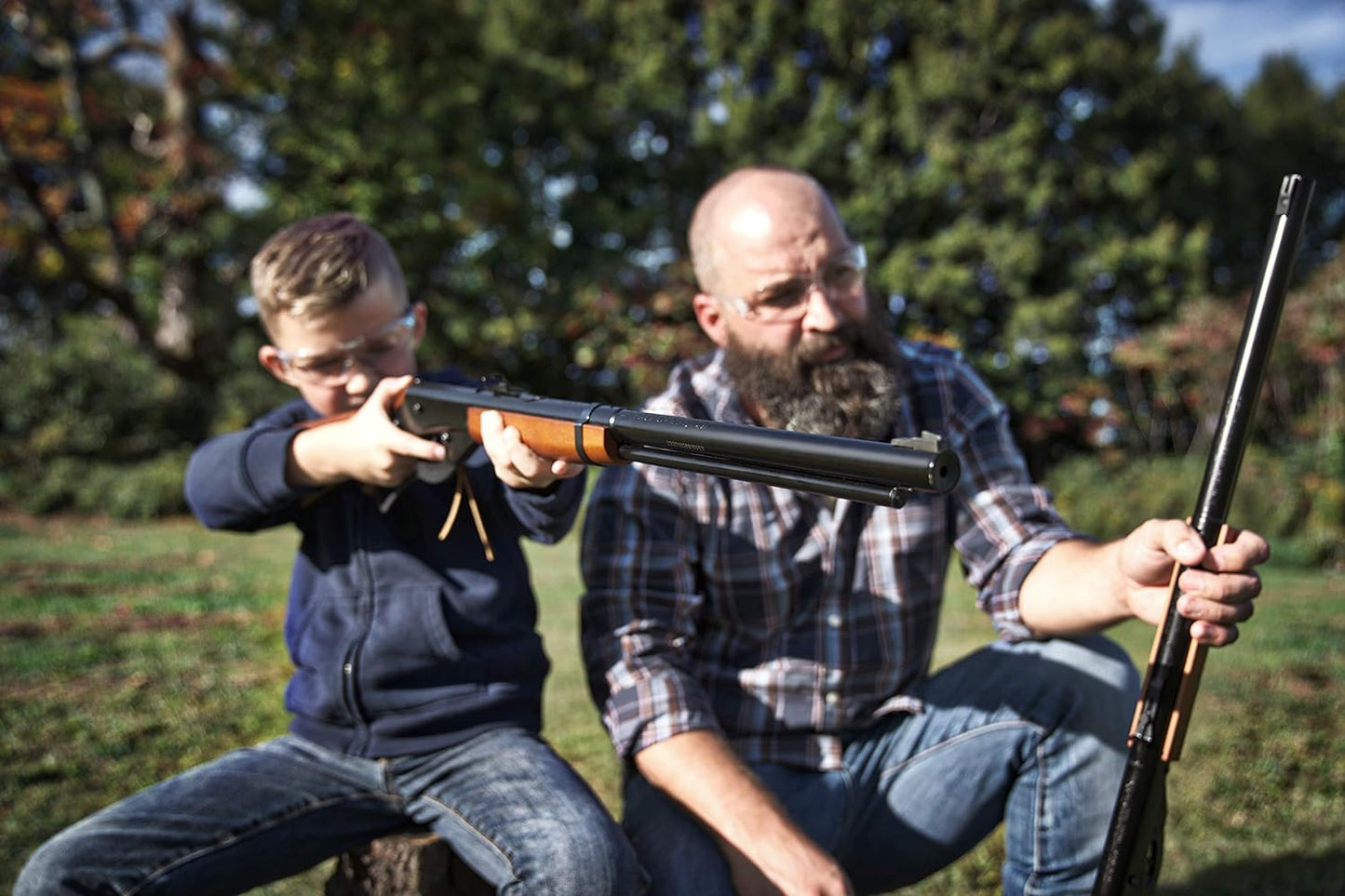 Daisy Outdoor Products Model 1938 Red Ryder BB Gun, Wood Grain, Overall Length: 35.4 Inch