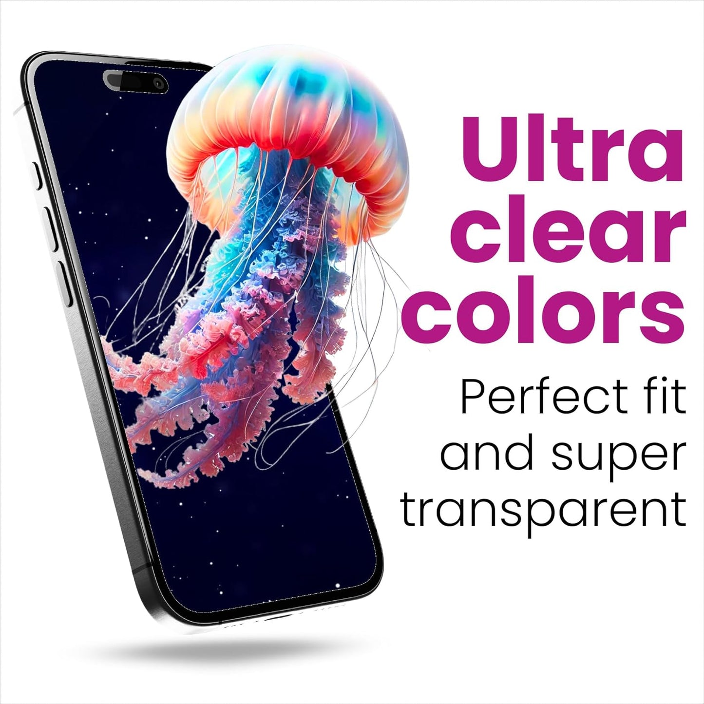 Plastic Glass Protective Film compatible with Grandstream WP825 Glass Protector, 9H Hybrid-Glass FX Screen Protector