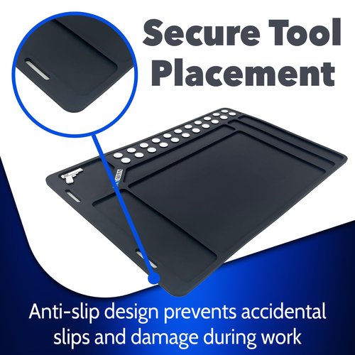 Skywin Cleaning Mat - 17" x 12" Inches for Gun Cleaning Mat, Anti-Slip Shooting Mat, Magnetic and Rubber Mat Repair Workbench