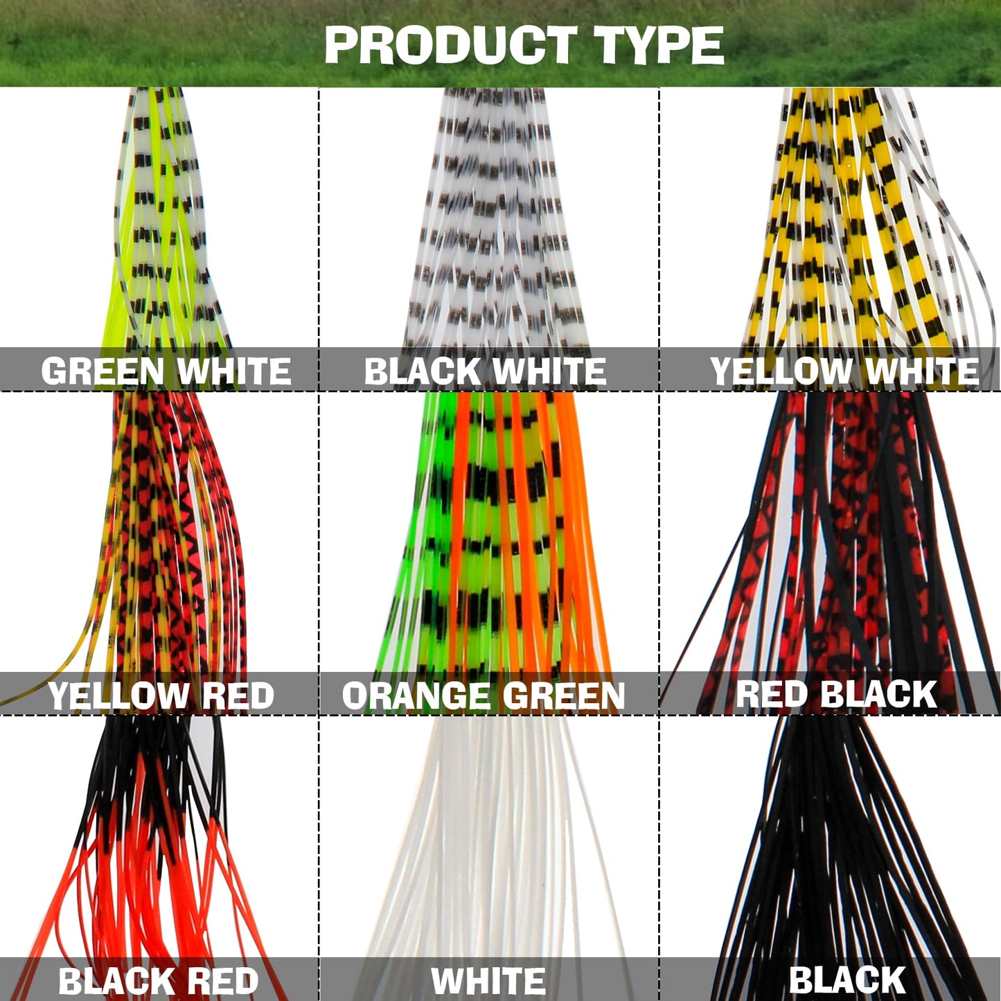 Ghanneey 18pc Fly Tying Materials Colorful Fishing DIY Fishing Accessory for Make Fly Fishing Lure Flies 18 Colors