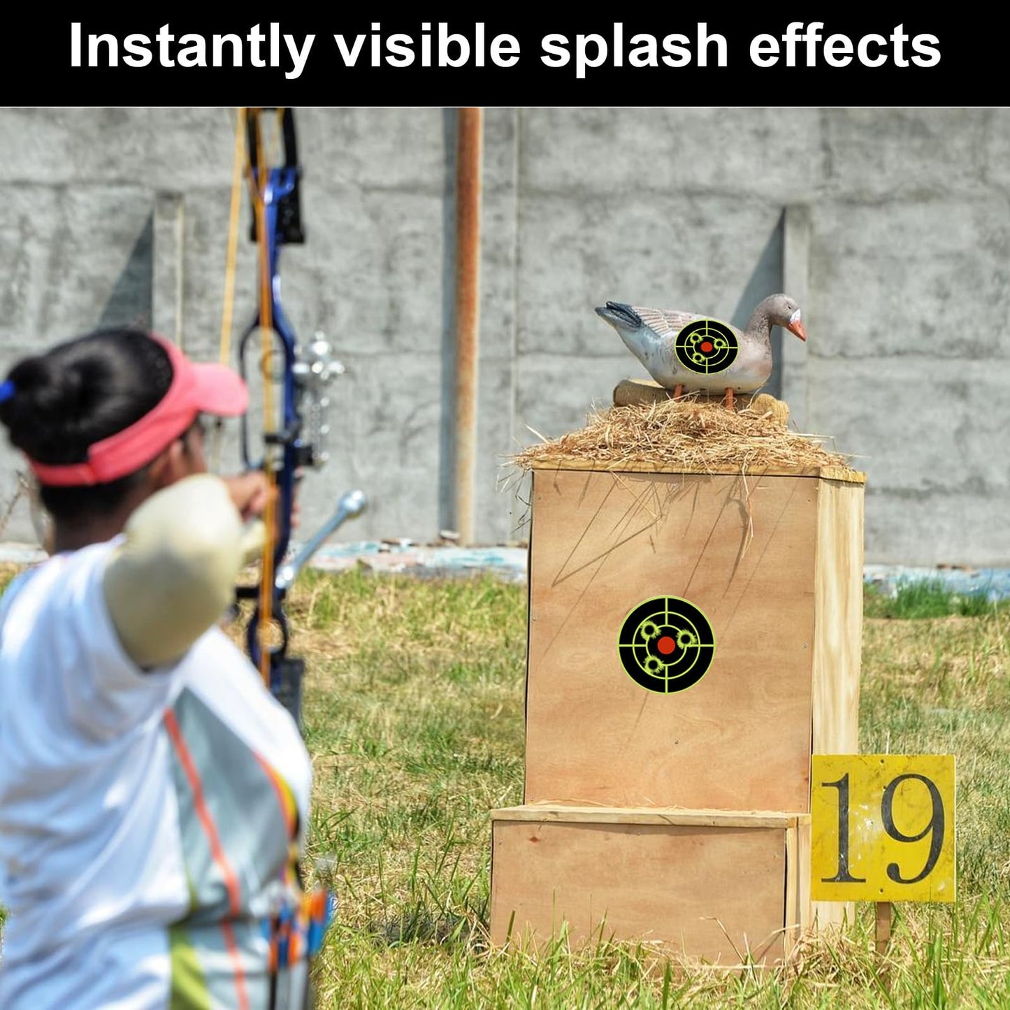 3 Inch Splatter Targets for Shooting & Archery Practice (1 Roll/200 Pcs)