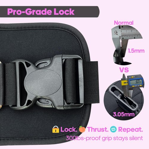 FYGL Hip-Thrust-Belt, Compatible with Dumbbells, Kettlebells, Plates & Machines, Foldable for Home and Gym as Dip & Pull-Up Belt, Versatile Fitness Equipment, Pink