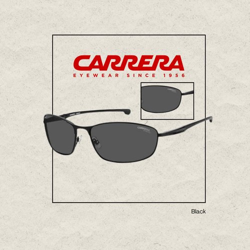 Carrera-Ducati CA006/S 807 64MM Black/IR Grey Sunglasses for Men + BUNDLE With Designer iWear Complimentary Eyewear Kit