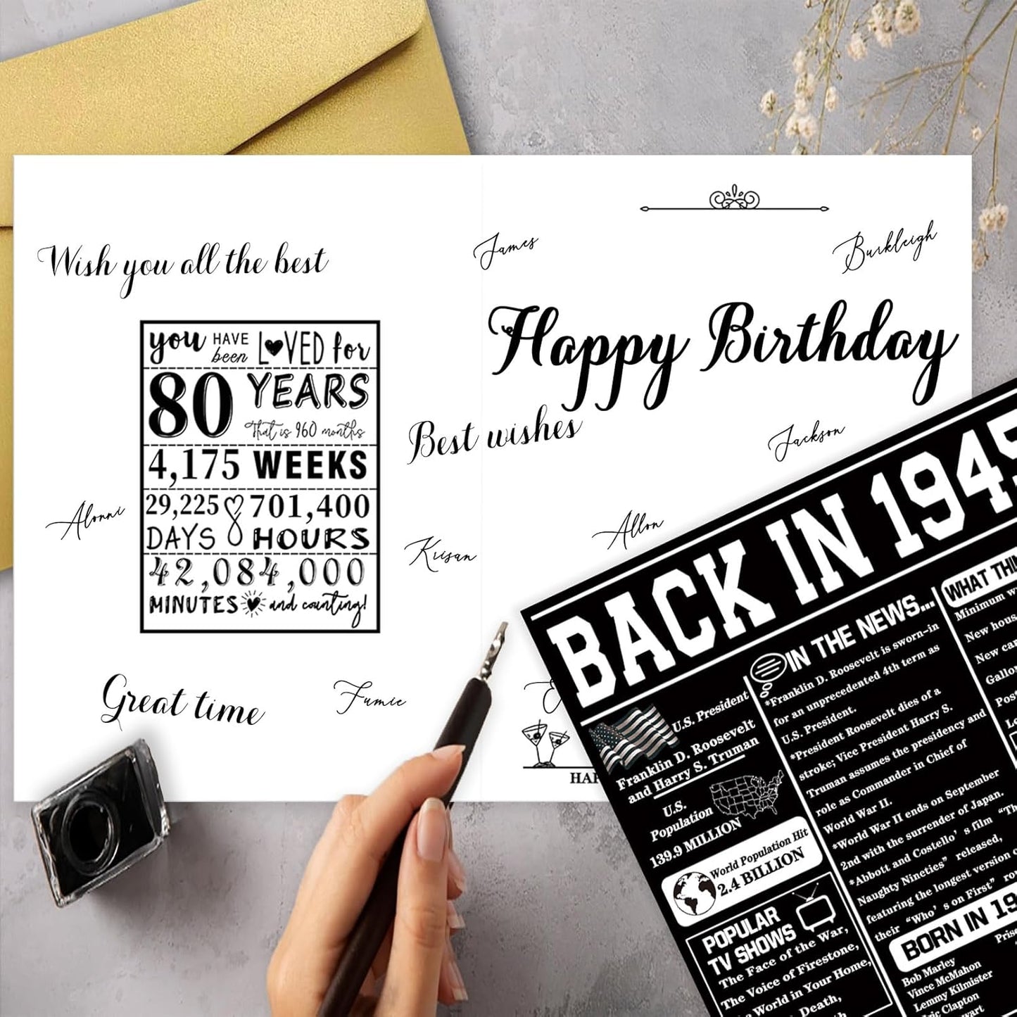 Asmallgf Happy 70th Birthday Gift for Woman Man, Best Card for 70 Year Old Mom Dad Grandpa Granny, 70 Husband Wife Birthday Decorations, Gifts for Him Her