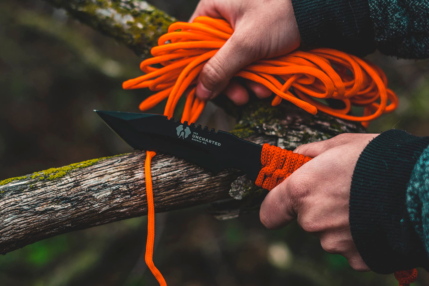 Uncharted Supply Prospector Knife – 3.5” Long Emergency Survival Kit Necessity with Protective Case and Ferro Rod – Perfect for Hunting, Camping, Fishing, EDC