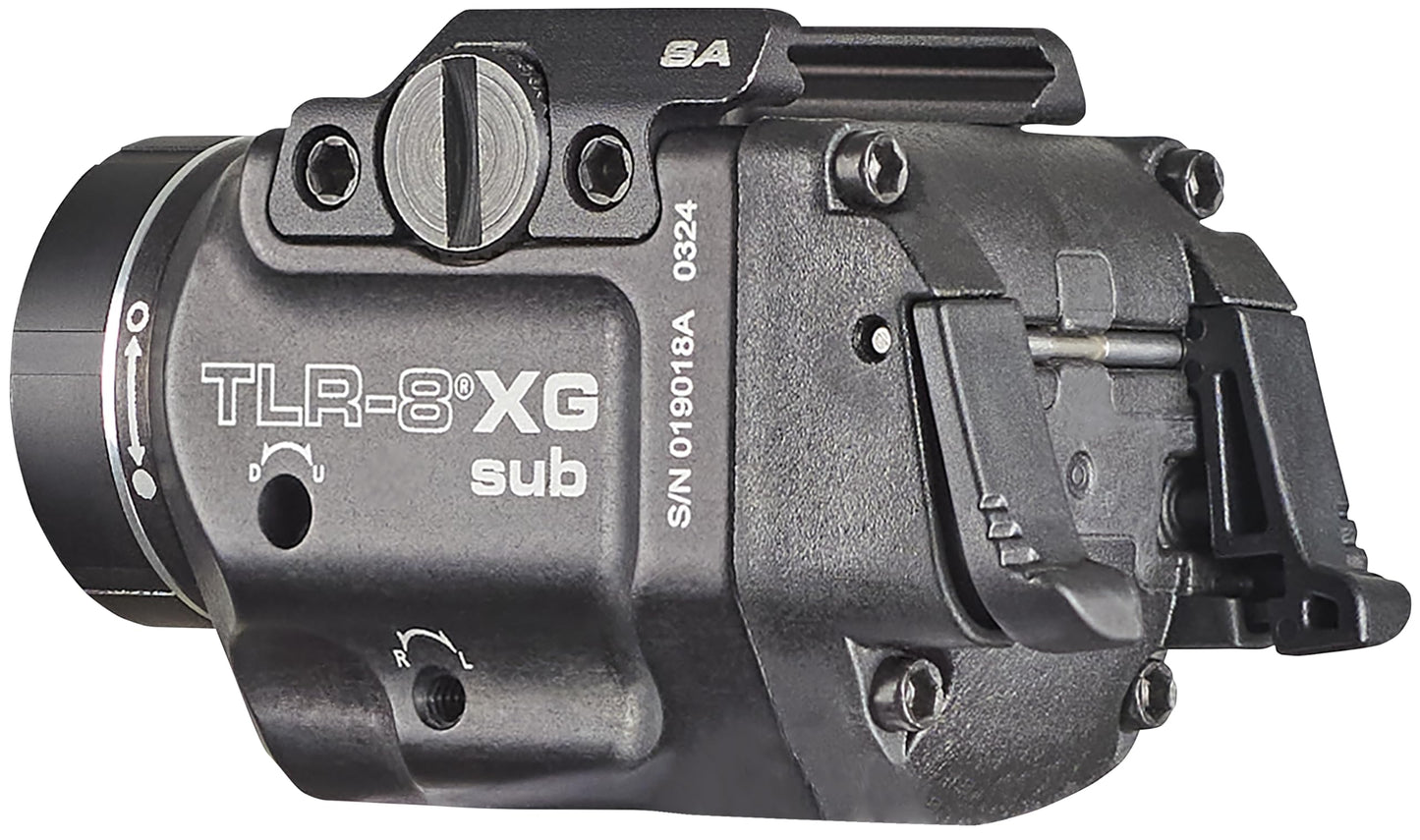 Streamlight 69439 TLR-8 X G sub 500-Lumen Rail-Mounted Tactical Weapon Light with Integrated Green Aiming Laser Exclusively for Springfield Armory Hellcat Only, Black