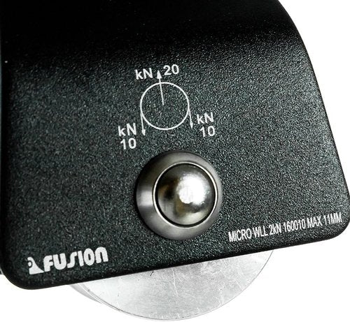 Fusion Climb Ekat Micro Aluminum Side Swing Pulley, Backyard Zipline, Trolley