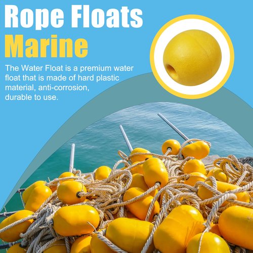 Rope Floats Marine Buoy Float, 4/8pcs Crab Trap Floats Deep Water Fishing Marker Buoys Oval Water Float Ski Rope Floats Anchor Float for Boats Swimming Pool Kayak Crabbing Trail Dock