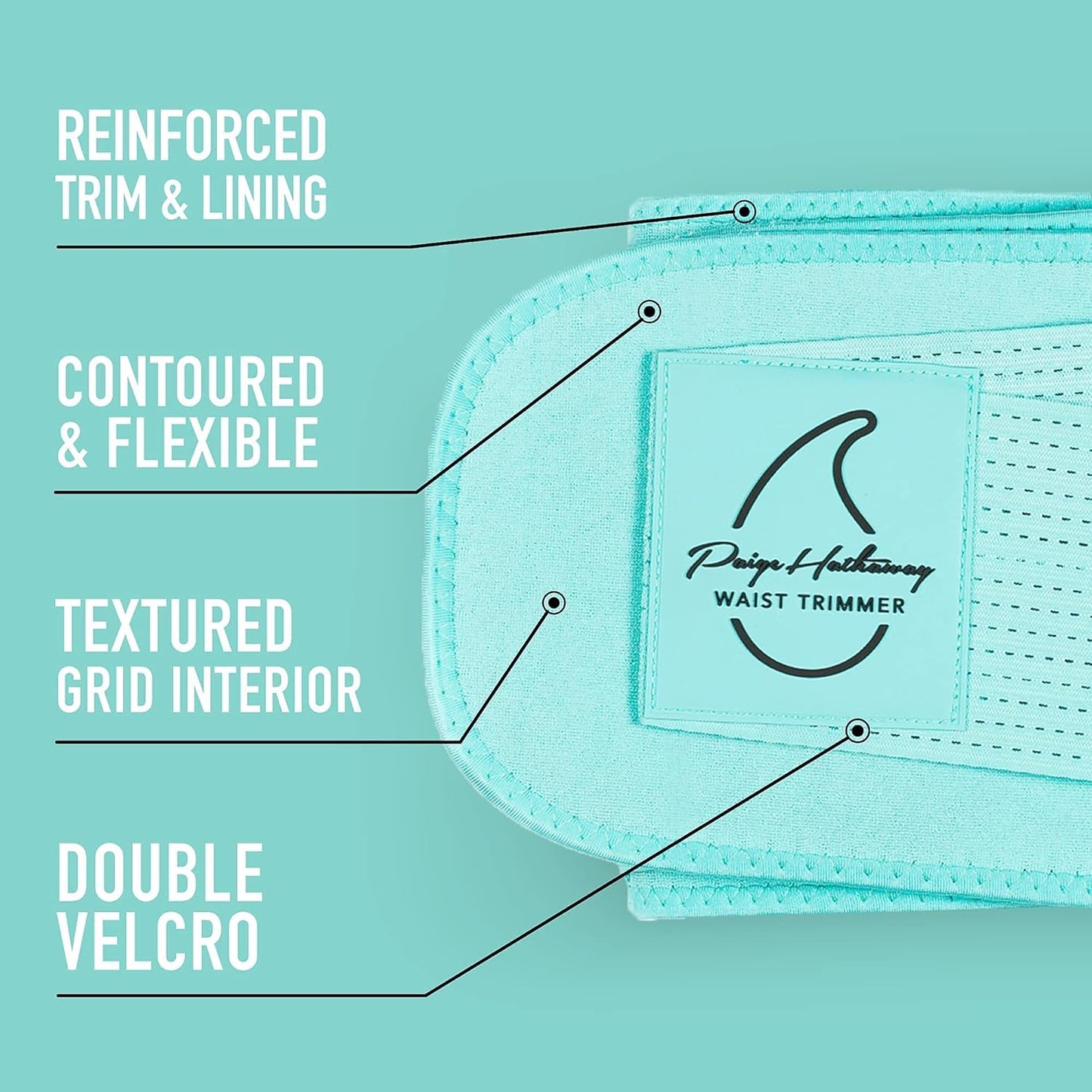 Sports Research® Sweet Sweat Waist Trimmer - Premium Sweat Enhancing Fitness Belt for Women & Men - 5 Adjustable Sizes