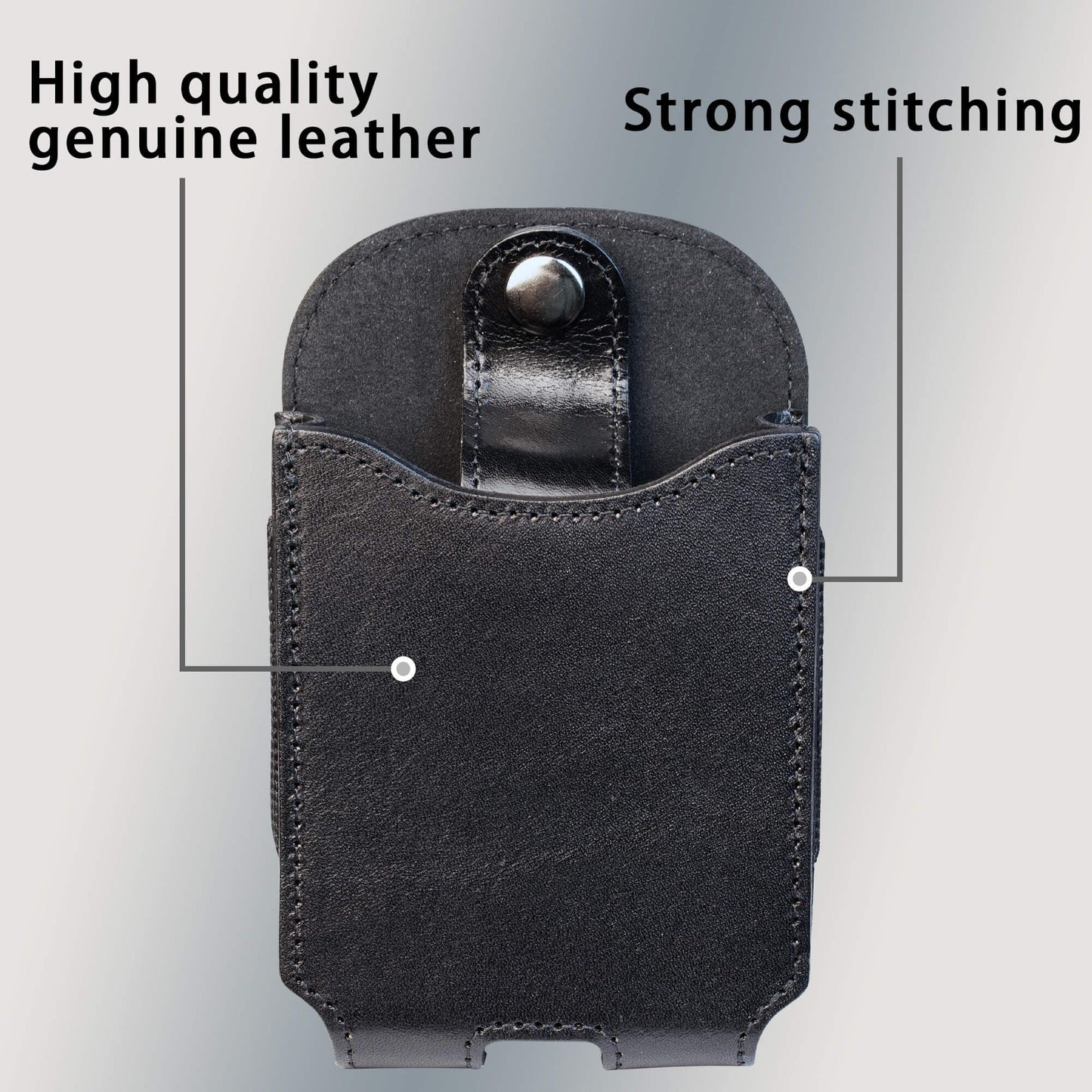 Handcuff Holder,Cuff Holder for Duty Belt, Black Leather Handcuff Pouch Fits for Chain& Hinged Cuff