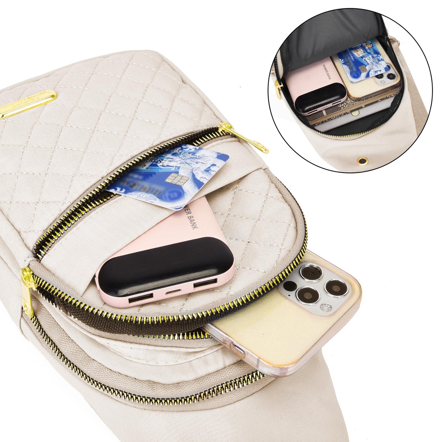 Aisijimo Small Sling Bag For Women Men Casual Crossbody Sling Backpack